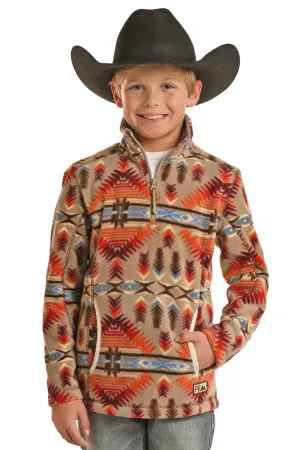 Panhandle Slim Kid's Powder River Aztec Pullover