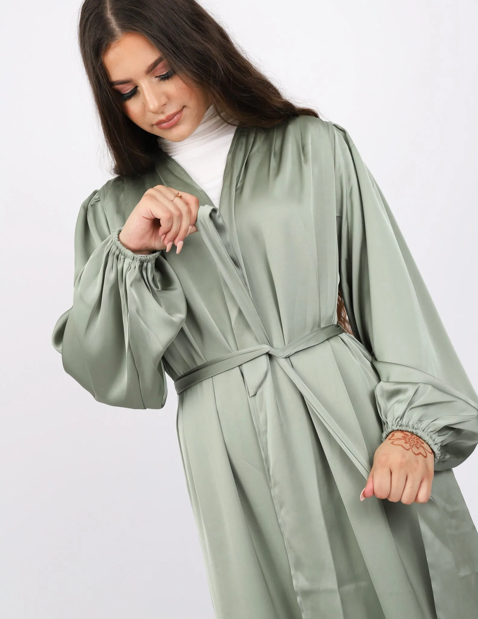 Porsha Satin Cardigan