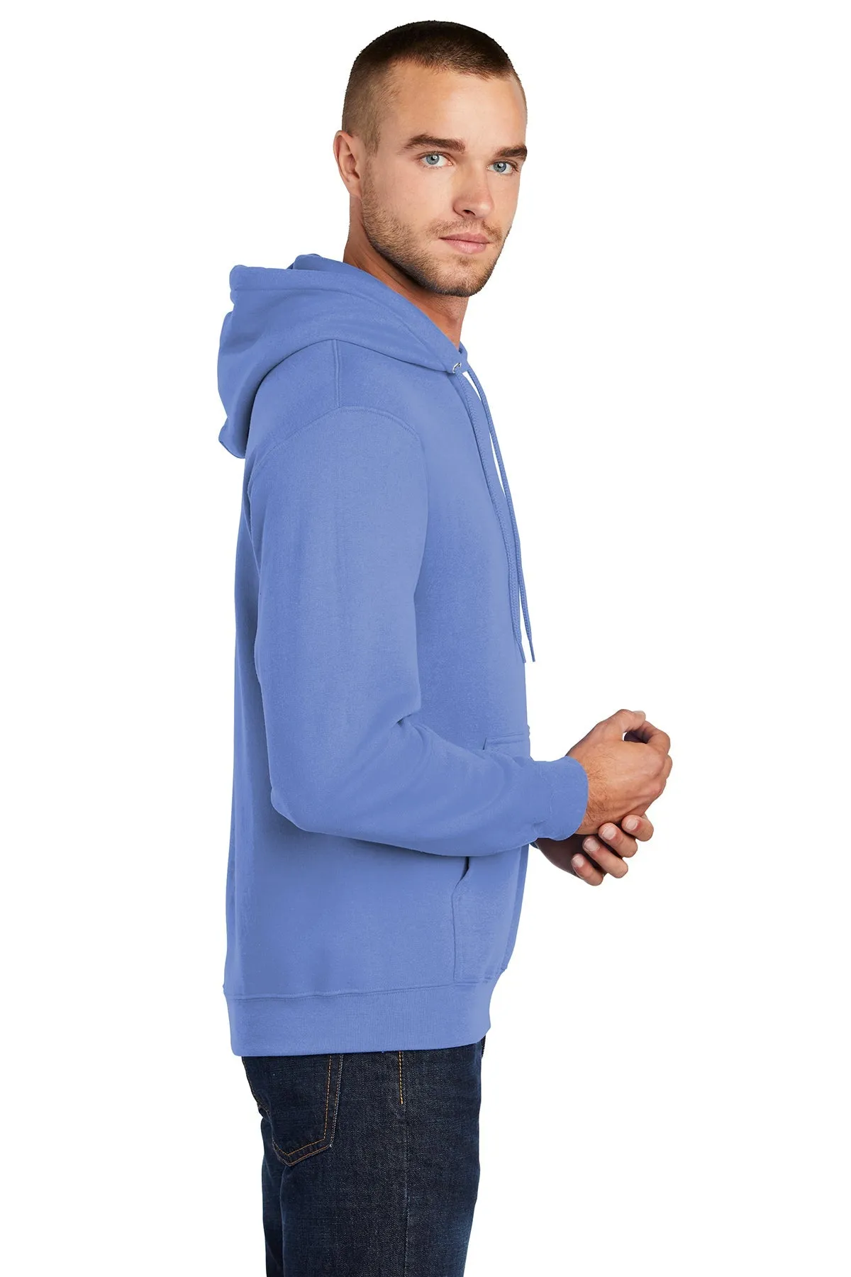 Port & Company Core Fleece Customized Hoodies, Carolina Blue