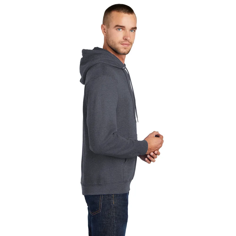 Port & Company® Core Fleece Pullover Hooded Sweatshirt - Heather Navy