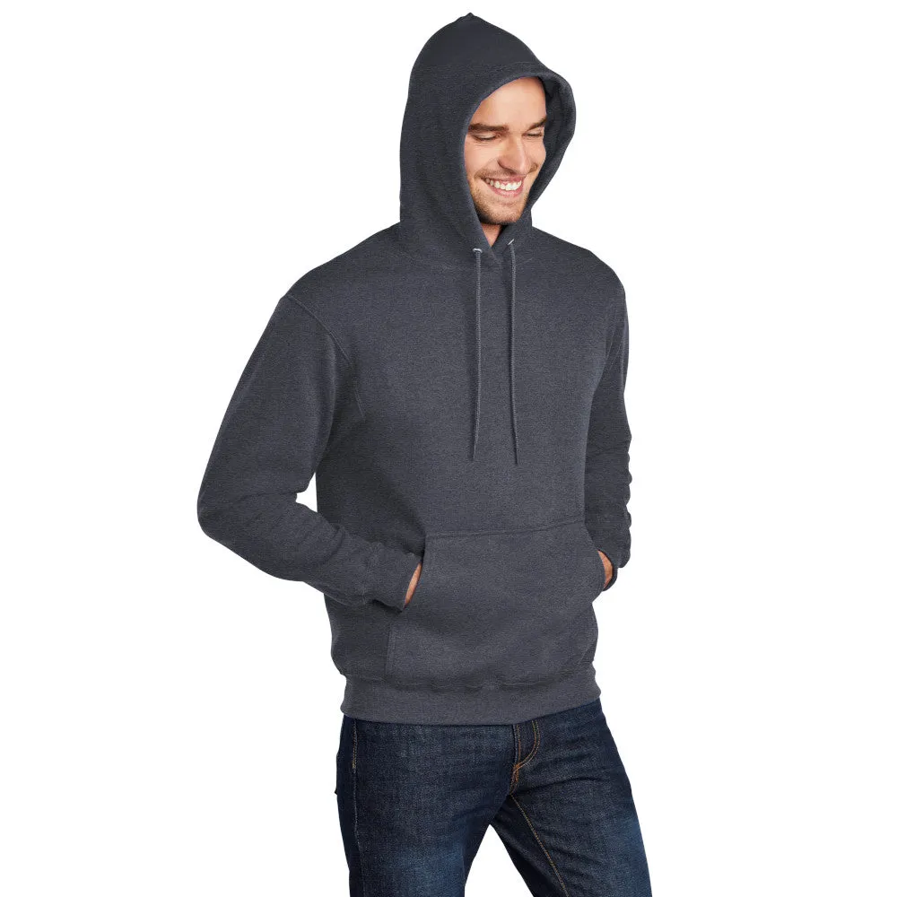 Port & Company® Core Fleece Pullover Hooded Sweatshirt - Heather Navy