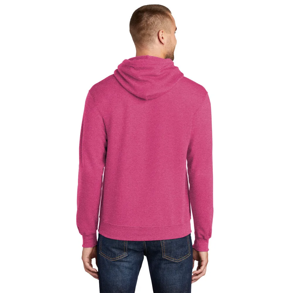 Port & Company® Core Fleece Pullover Hooded Sweatshirt - Heather Sangria