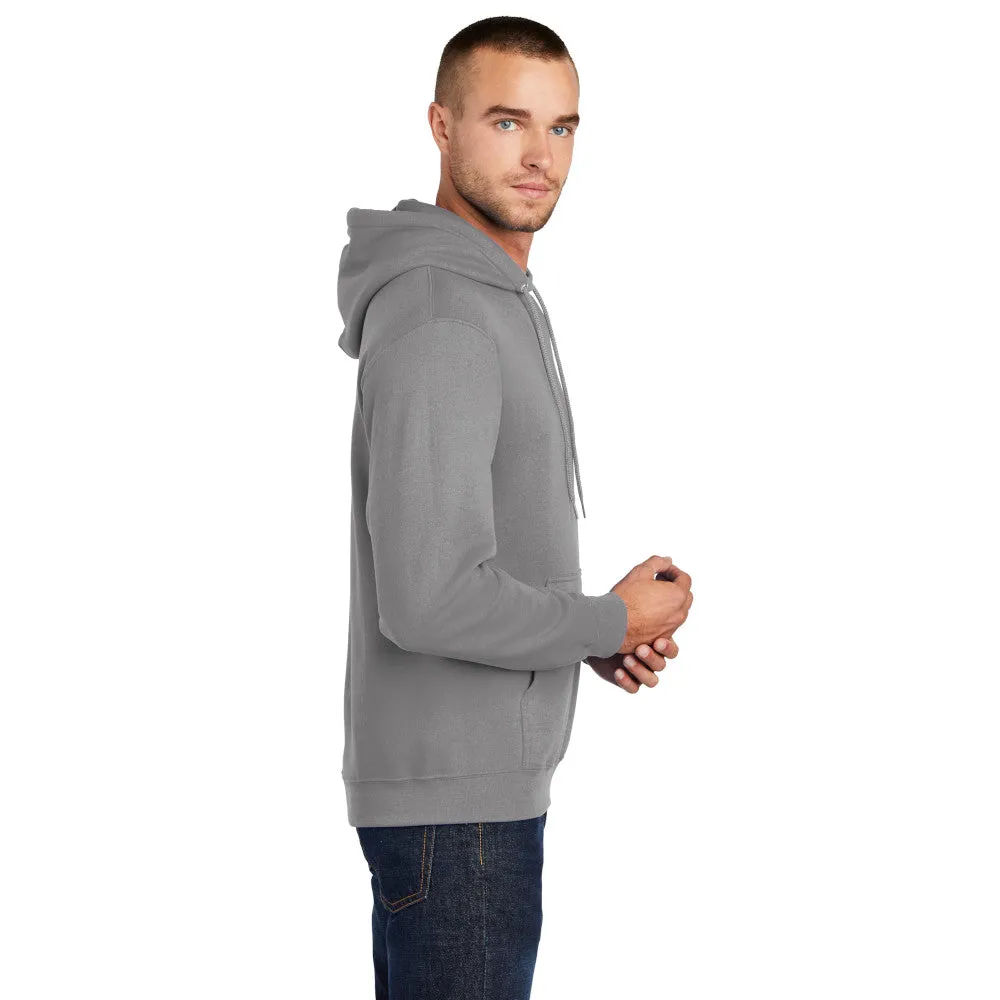 Port & Company® Core Fleece Pullover Hooded Sweatshirt - Medium Grey