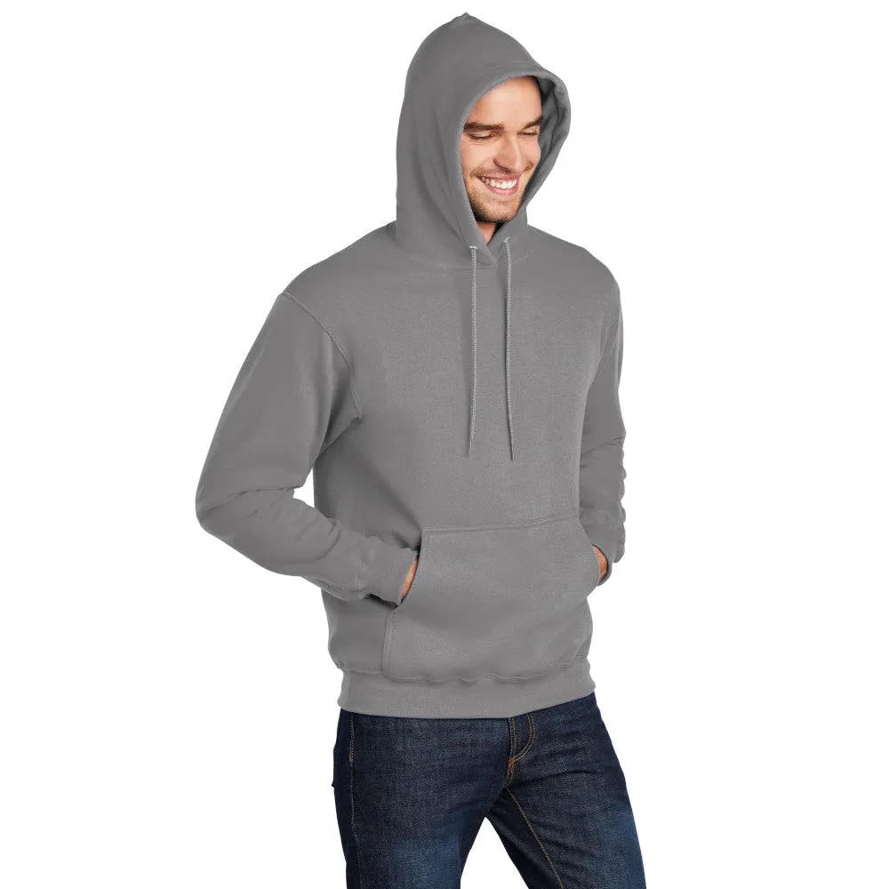 Port & Company® Core Fleece Pullover Hooded Sweatshirt - Medium Grey