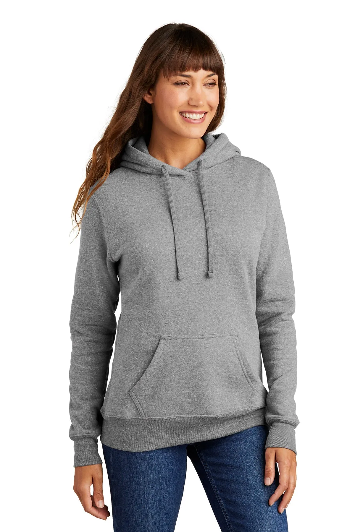 Port & Company Ladies Core Fleece Branded Hoodies, Athletic Heather