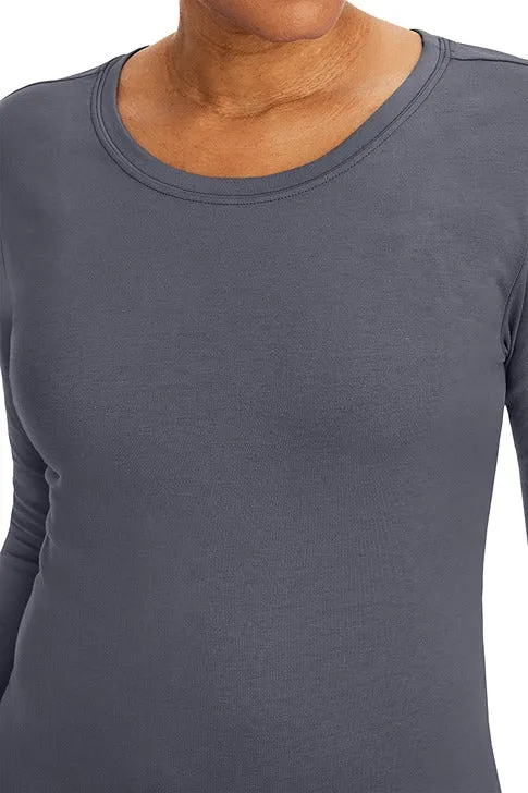 Purple Label Women's Melissa Long Sleeve T-Shirt | Pewter