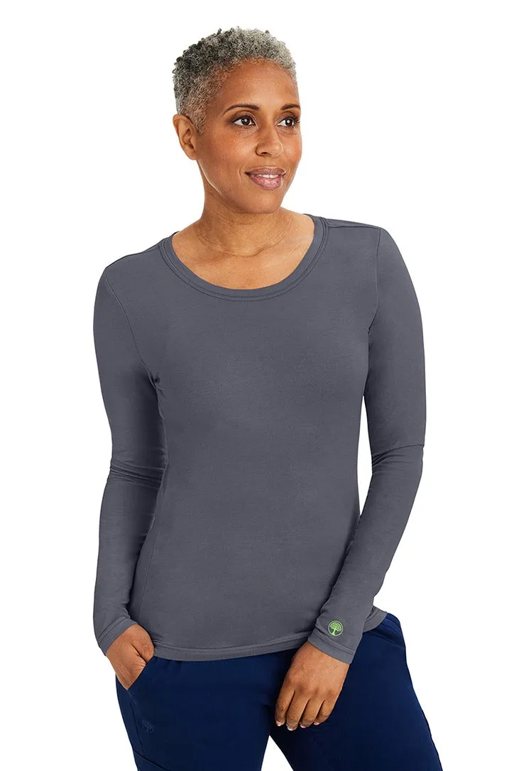 Purple Label Women's Melissa Long Sleeve T-Shirt | Pewter