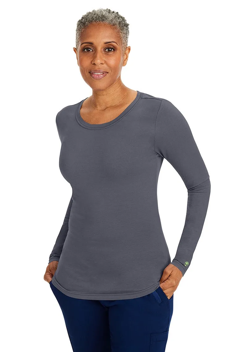 Purple Label Women's Melissa Long Sleeve T-Shirt | Pewter