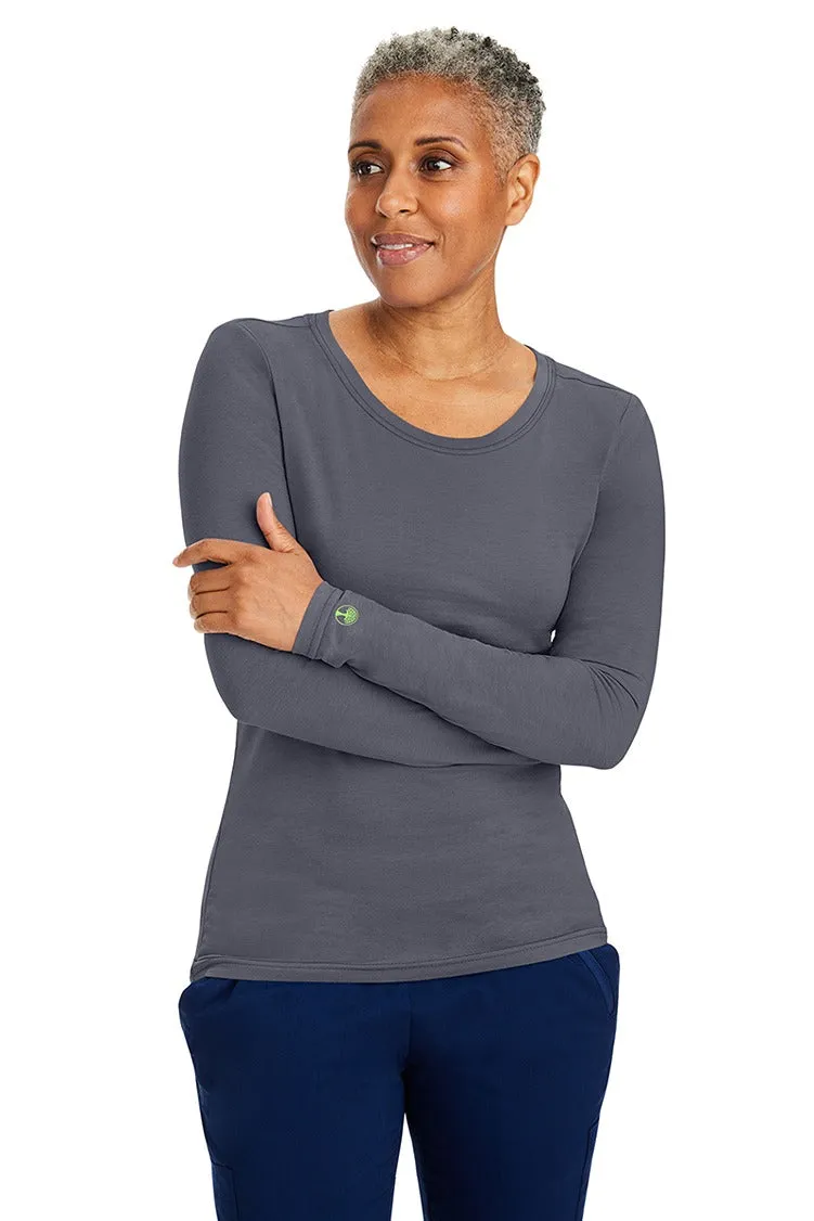 Purple Label Women's Melissa Long Sleeve T-Shirt | Pewter