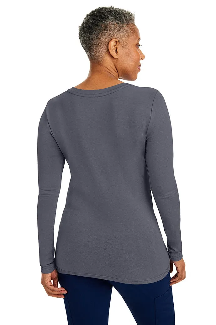 Purple Label Women's Melissa Long Sleeve T-Shirt | Pewter