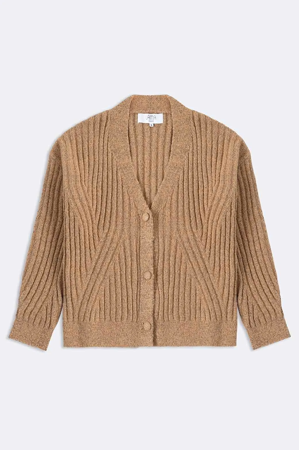 RIBBED CARDIGAN