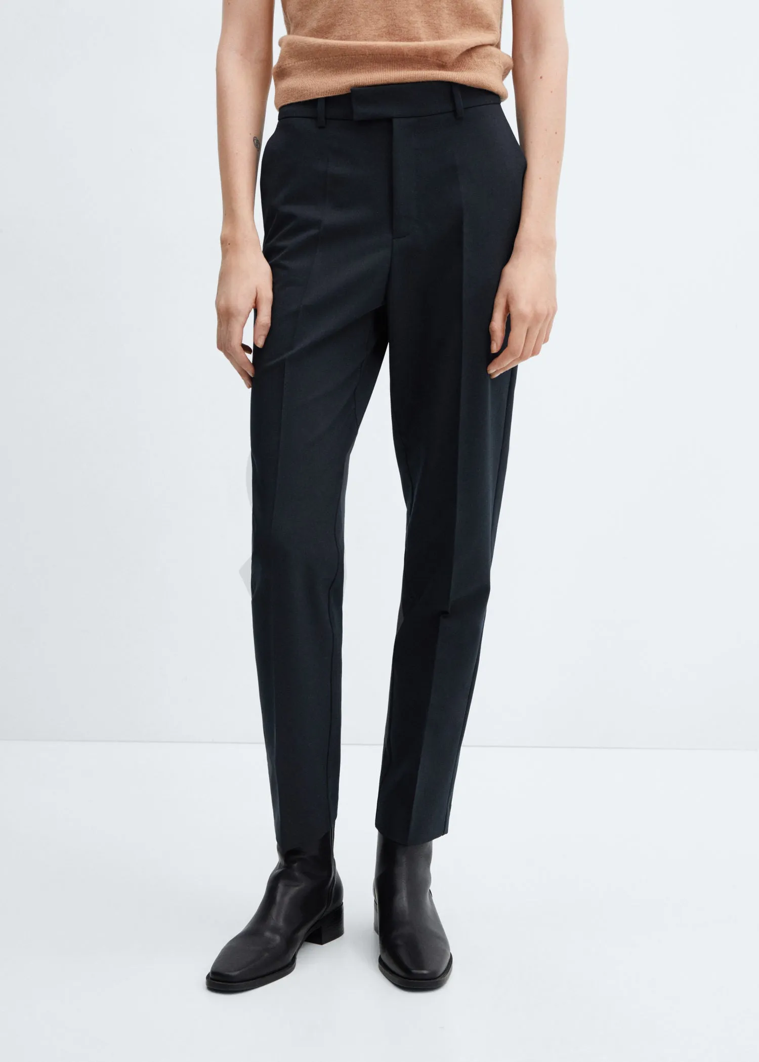 Straight suit trousers