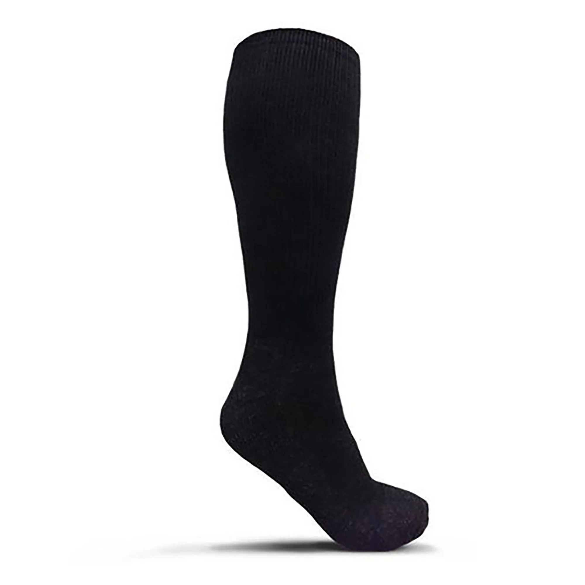 USOA Men's Military Antimicrobial Boot Socks: Black - 3 Pack