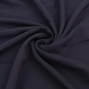 Viscose Twill - Navy Blue - END OF BOLT 44cm