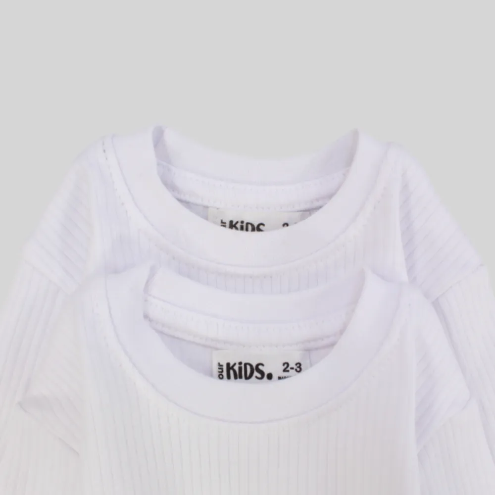 White Long-Sleeved Thermal Top Pack