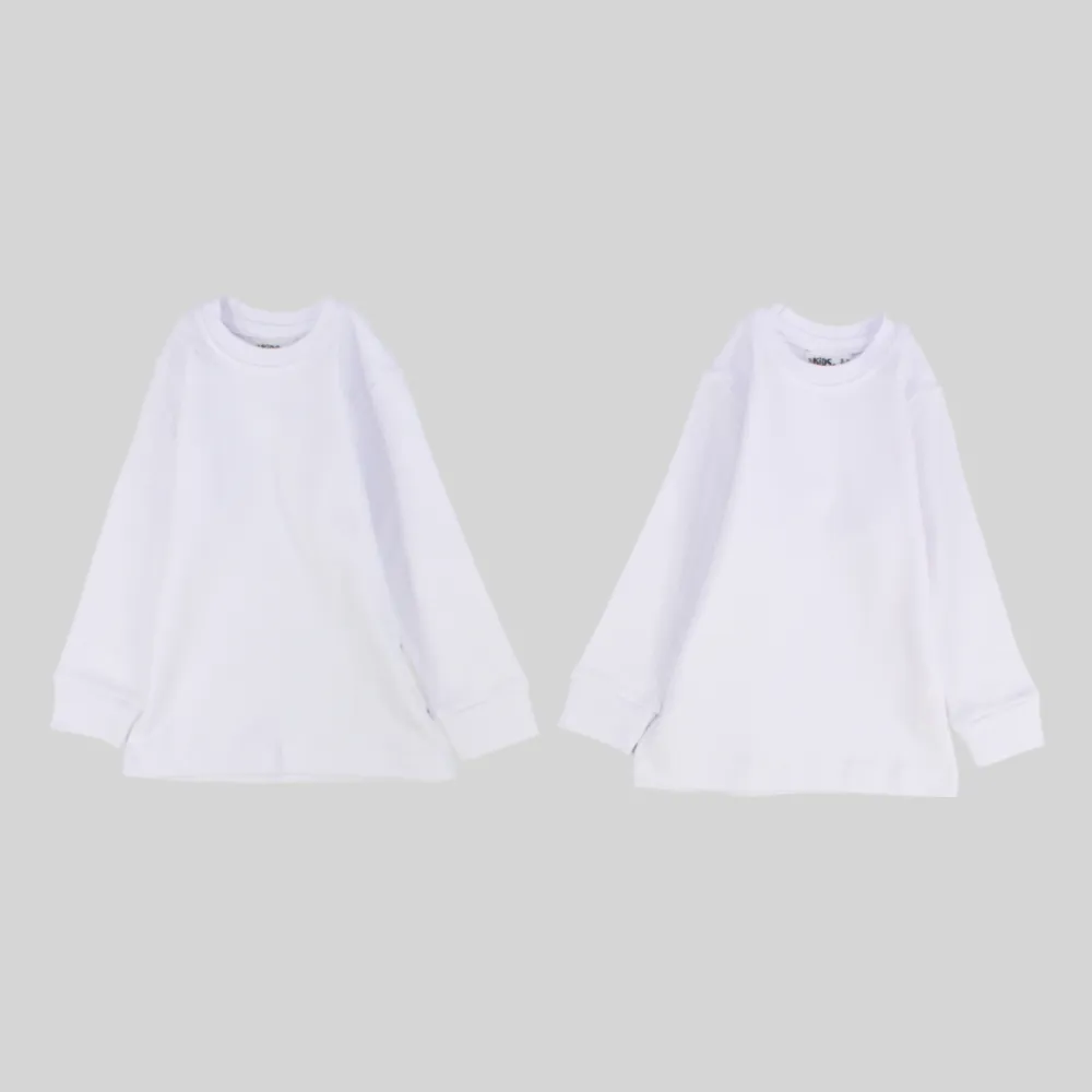 White Long-Sleeved Thermal Top Pack