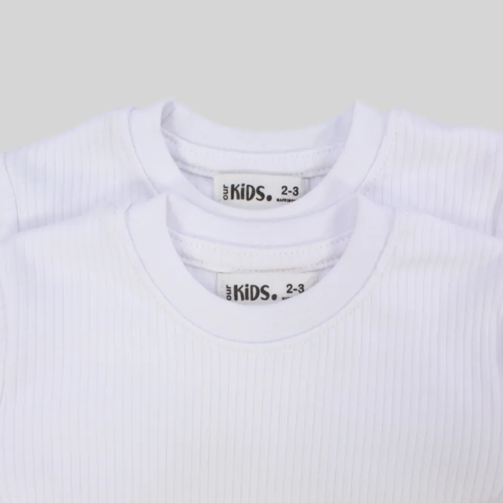 White Short-Sleeved Thermal Top Pack