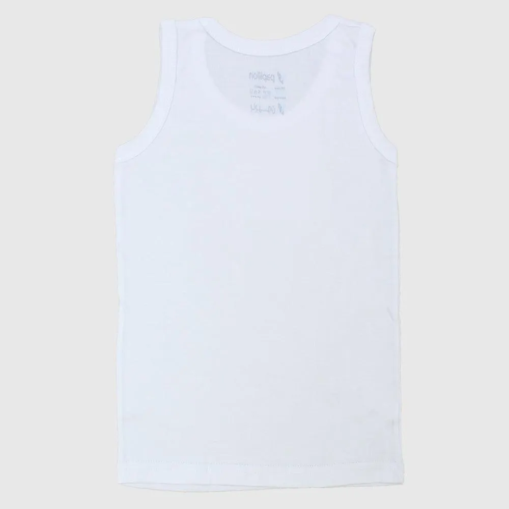 White Sleeveless Undershirt