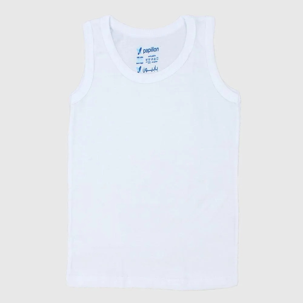 White Sleeveless Undershirt