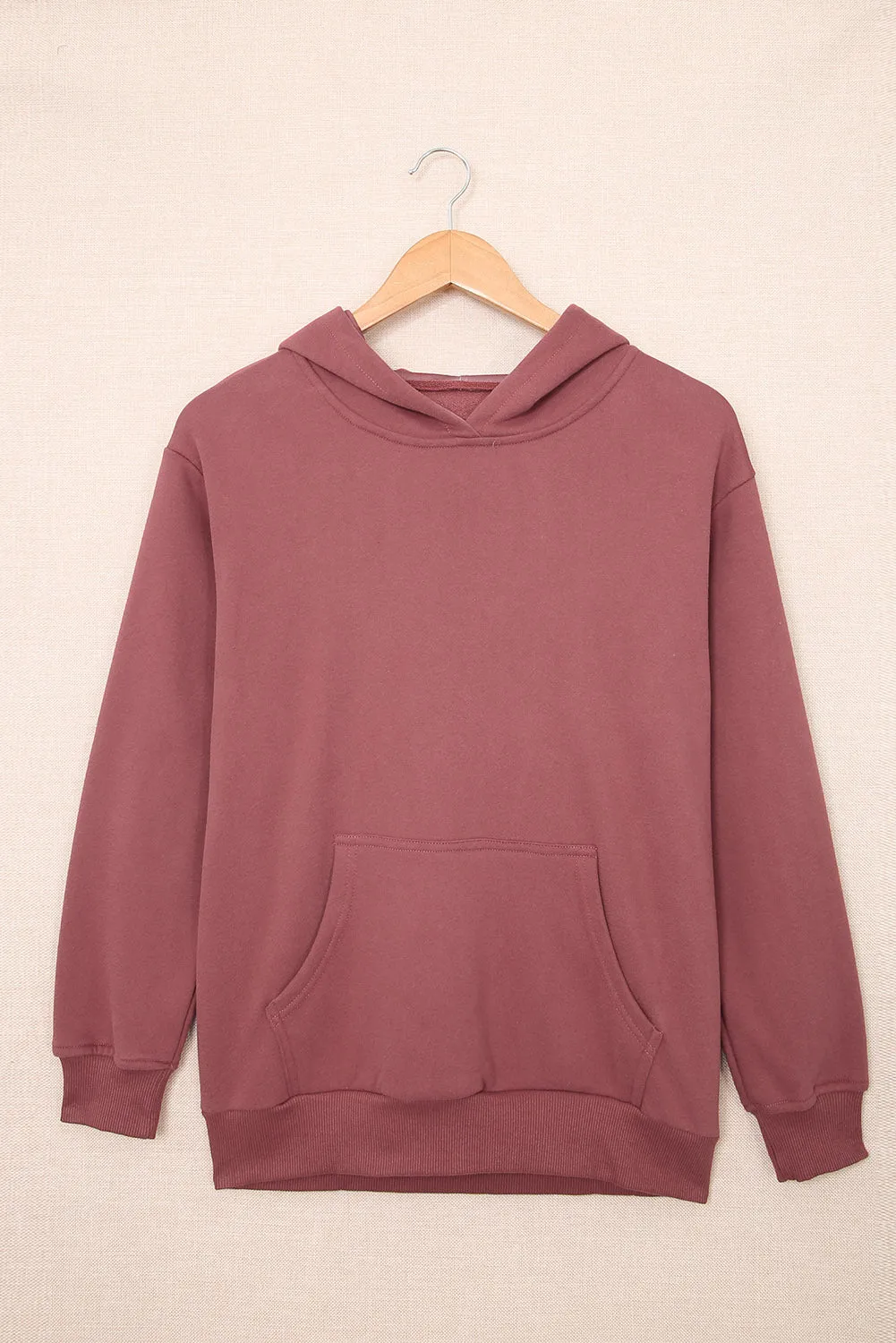 Women's Casual Hoodies Long Sleeve Solid Lightweight Loose Sweatshirt with Pocket